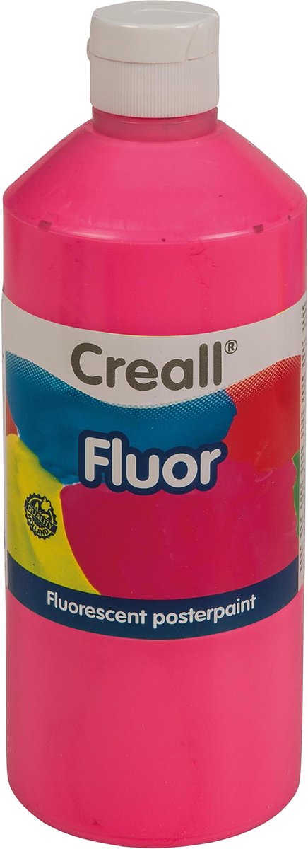 Plakkaatverf Creall Fluor | Flacon Ã  500 ml | Roze